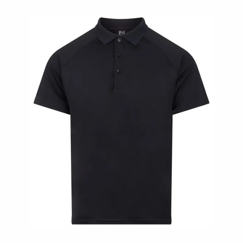 LV291 Finden Hales Team Polo Shirt Black.webp