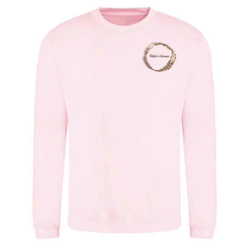 Potters Sweatshirt Front Pink.webp