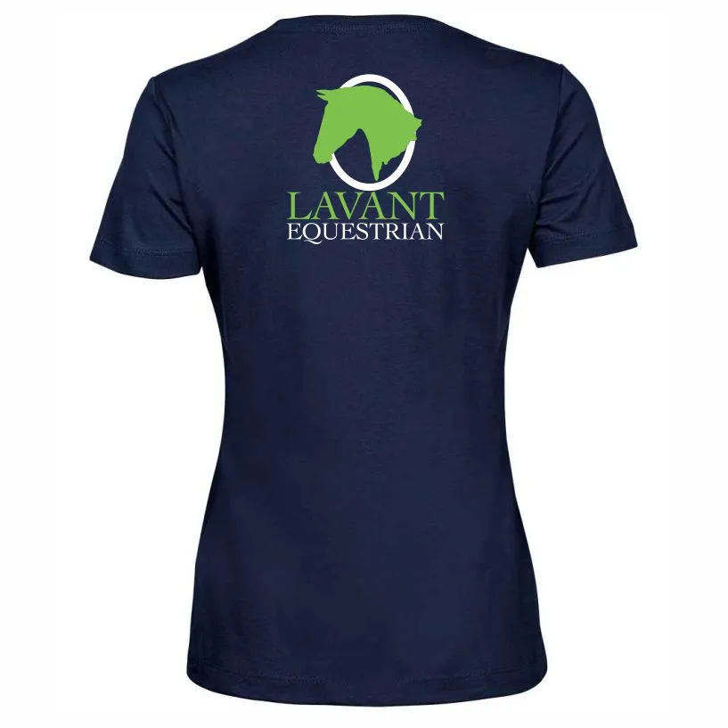 Lavant Ladies T Shirt Navy Back.webp