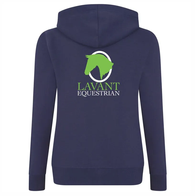Lavant Ladies Navy Hoodie Back.webp