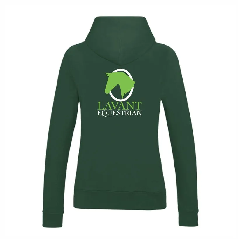 Lavant Ladies Bottle Green Hoodie Back.webp