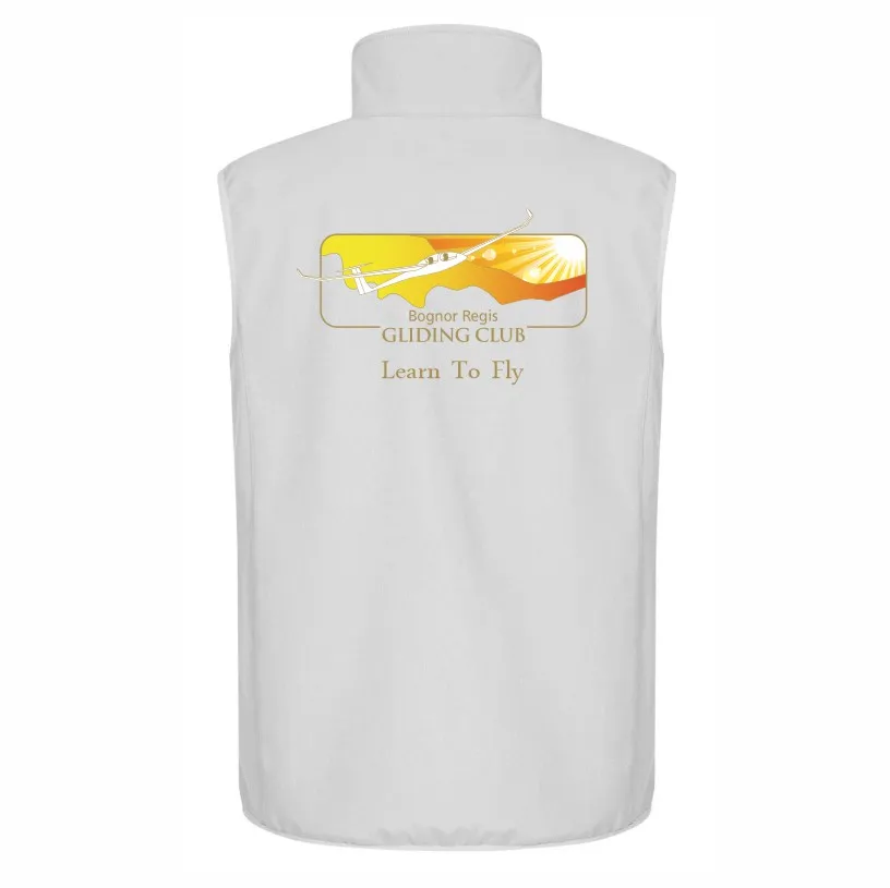 Gliding Club Gilet White Back.webp