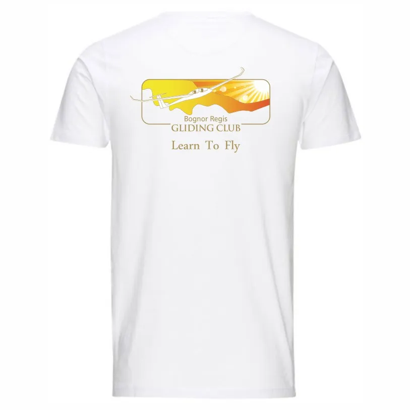 Gliding Club Cotton Tee White Back.webp
