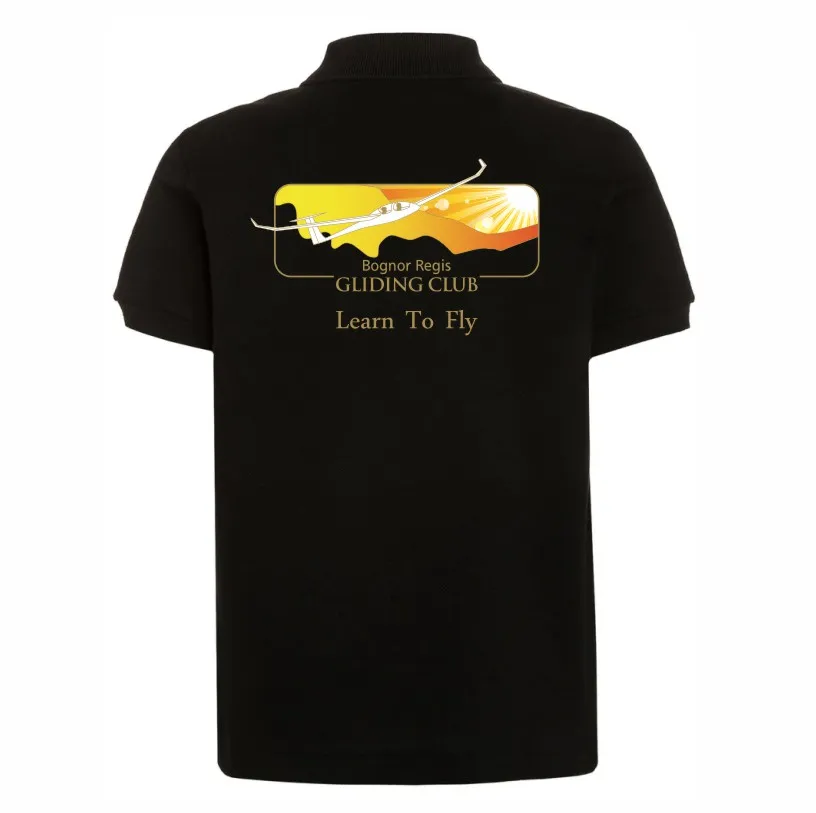 Gliding Club Polo Black Back.webp