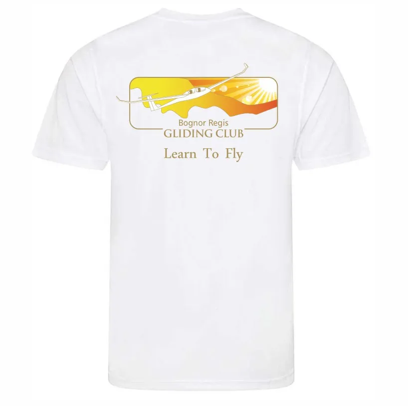 Gliding Club Poly Tee White Back.webp