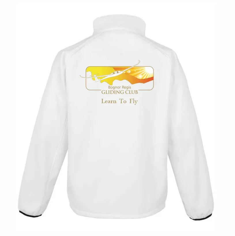 Gliding Club Softshell Jacket White Back.webp