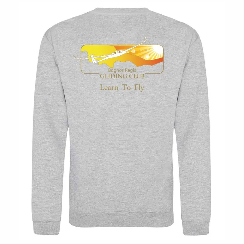 Gliding Club Sweatshirt Grey Back.webp