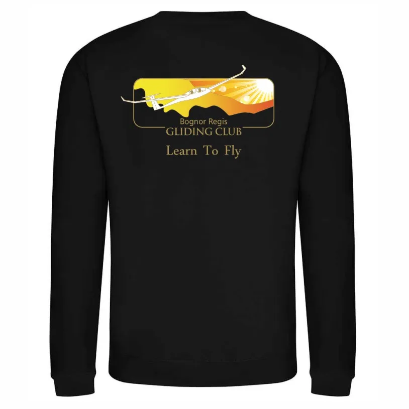 Gliding Club Sweatshirt Black Back.webp