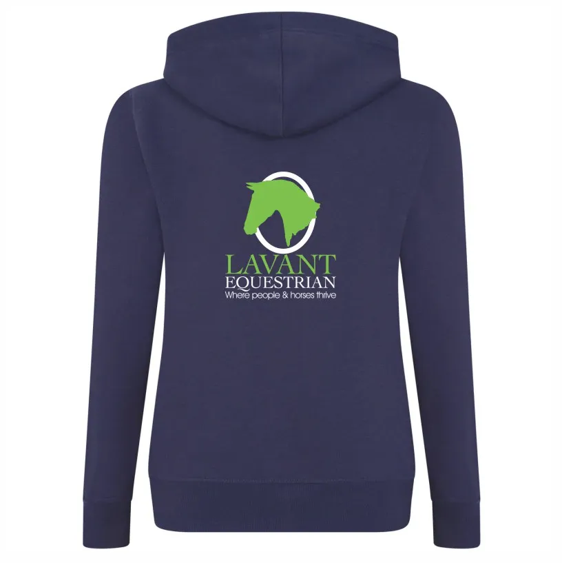 Lavant Ladies Navy Hoodie Back.webp