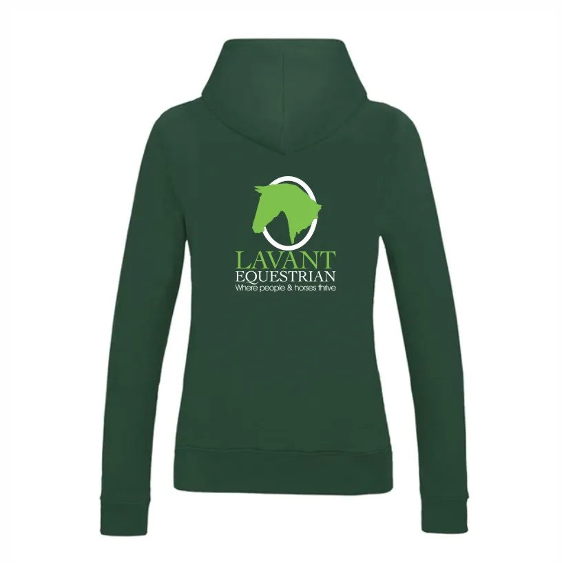 Lavant Ladies Bottle Green Hoodie Back.webp