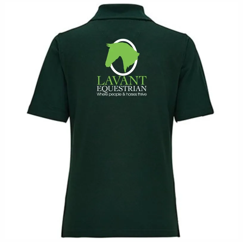 Lavant Ladies Polo Green Back.webp
