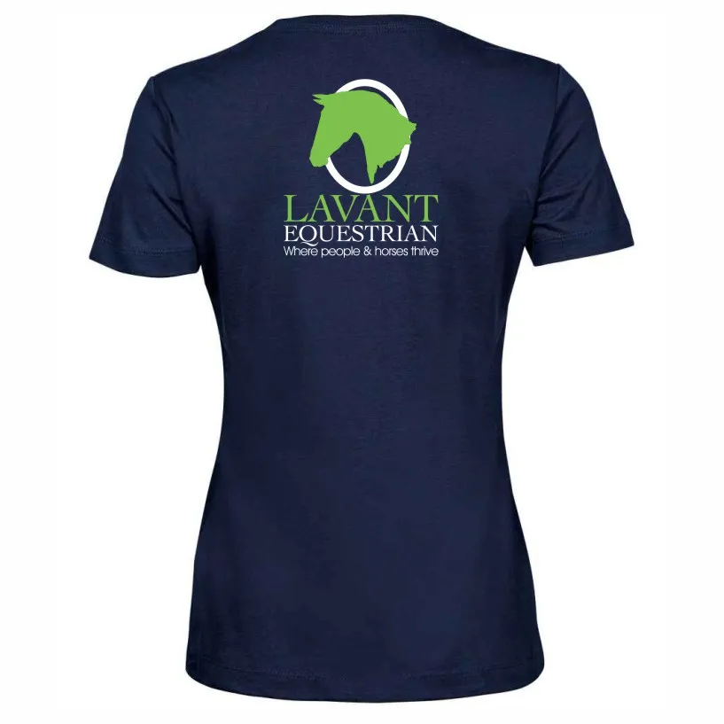 Lavant Ladies T Shirt Navy Back.webp