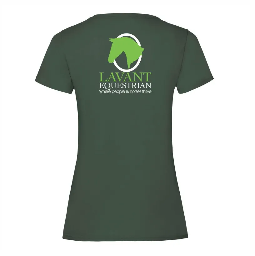 Lavant Ladies T Shirt Bottle Green Back.webp