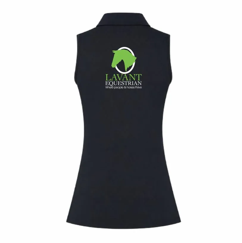 Lavant Ladies Sleeveless Polo Shirt Back.webp
