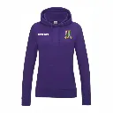 Bognor Rugby Womens Purple Hoodie Front.webp
