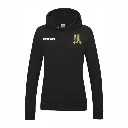 Bognor Rugby Womens Black Hoodie Front.webp