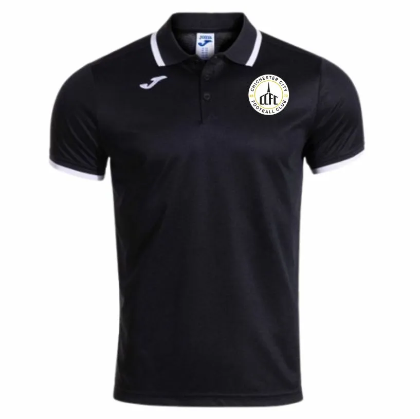 Chi City Combi P Polo Shirt Black White Front.webp