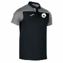 Chi City Hobby II Polo Shirt Black Grey Front.webp