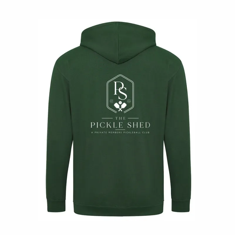The Pickle Shed Zip-Up Hoodie Back.webp