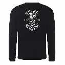Outcasts SNR Sweatshirt Black Back Skull.webp