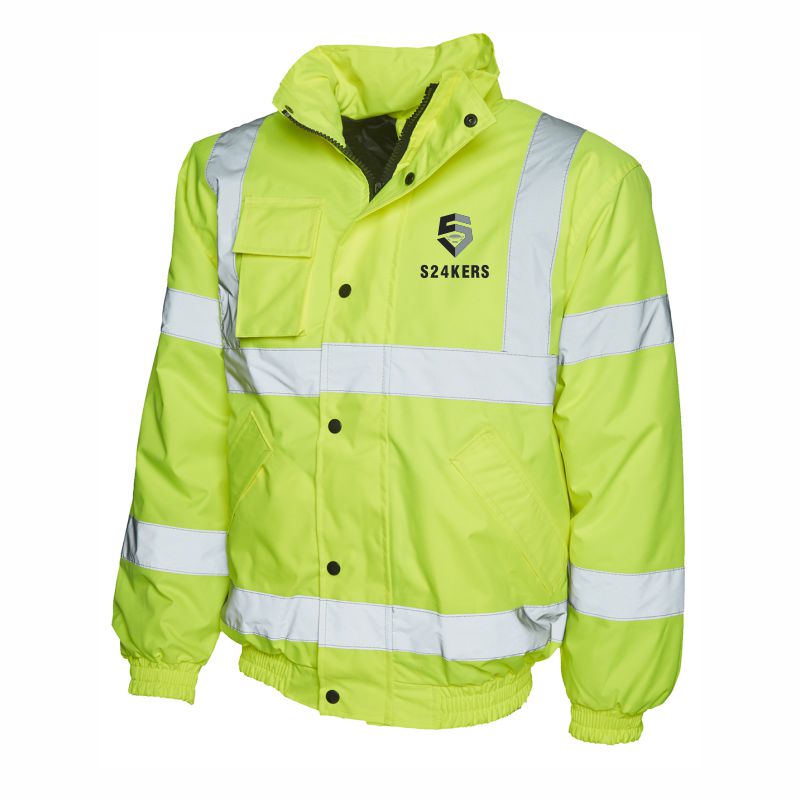S24Kers Hi Viz Bomber Jacket