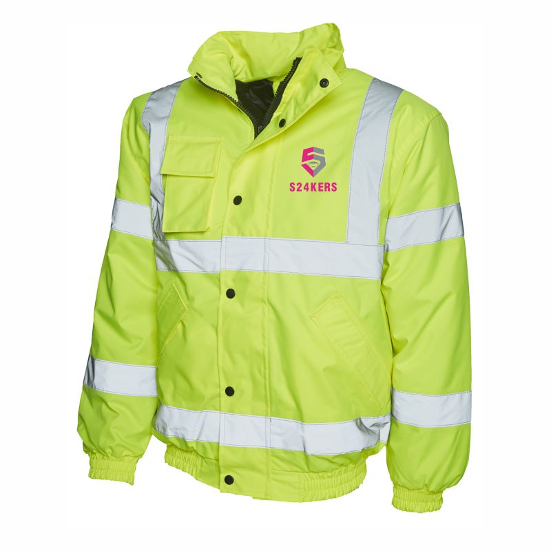 S24Kers Hi Viz Bomber Jacket