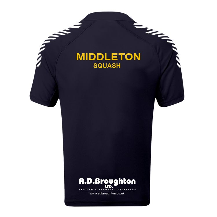 Middleton Tennis/Squash/Table Tennis Unisex Match Polo Shirt Navy