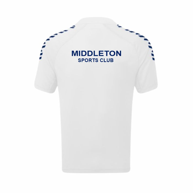 Middleton Tennis/Squash/Table Tennis Unisex Match Shirt White