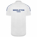 Middleton Tennis/Squash/Table Tennis Unisex Match Polo Shirt White