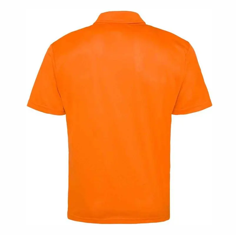 Sussex Umpire Orange Polo Shirt Plain Back.webp