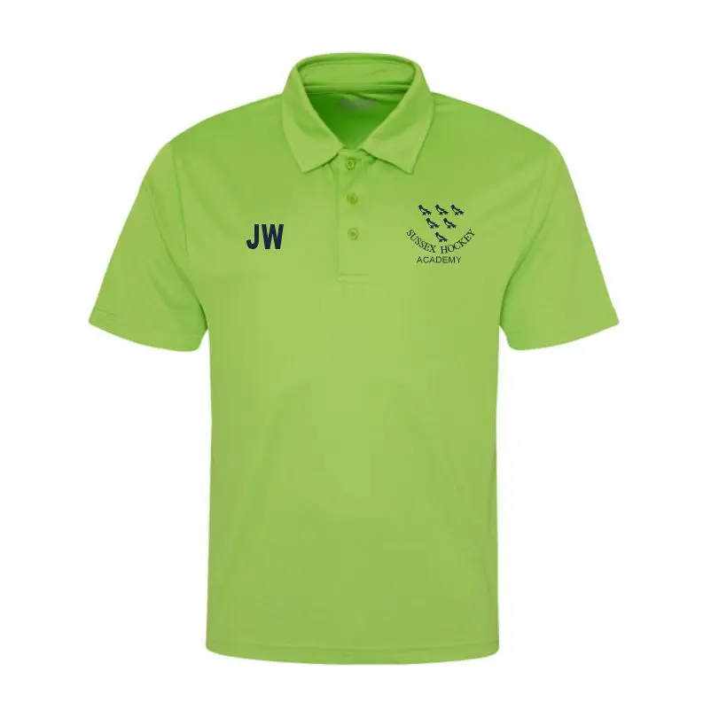 Sussex Umpire Green Polo Shirt Front (1).webp