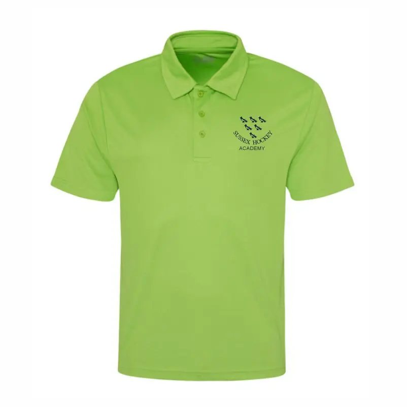 Sussex Umpire Green Polo Shirt Front.webp