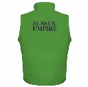 Sussex Umpire Green Gilet Sussex Umpire Back.webp