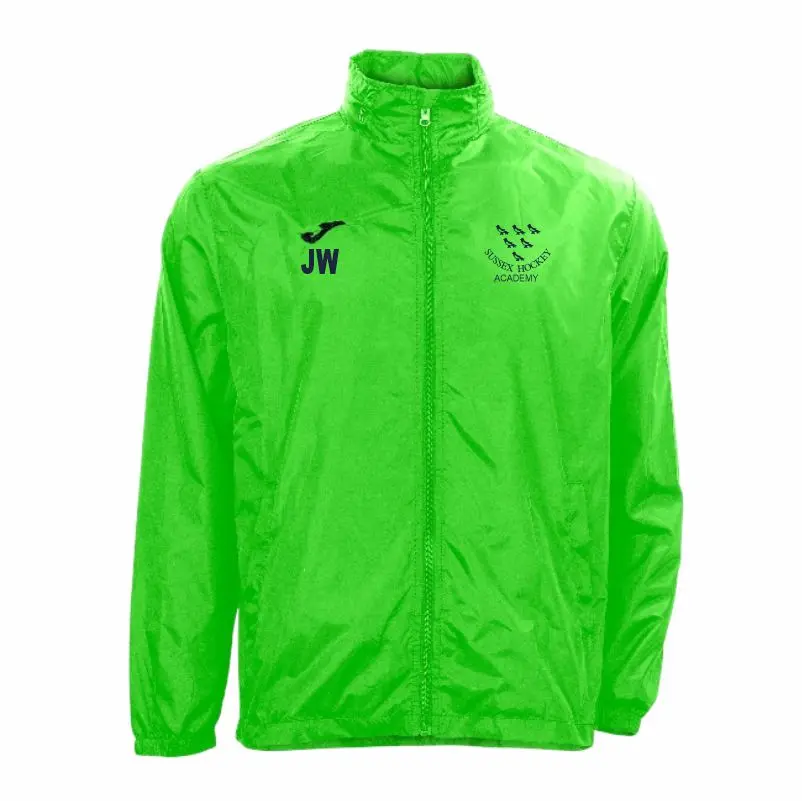 Sussex Umpire Fluo green Rain jacket Front.webp