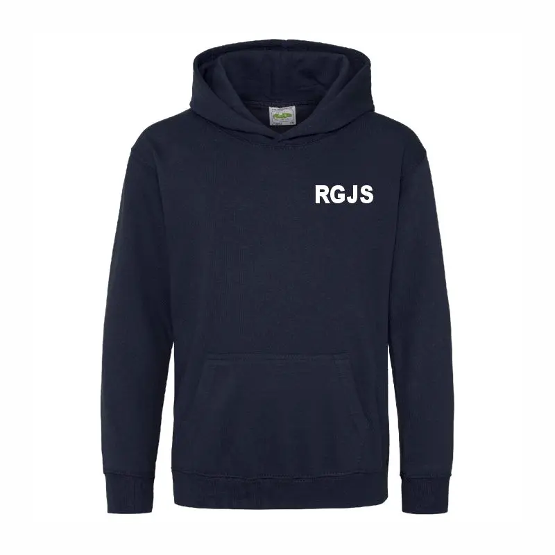 RGJS Navy Hoodie Front.webp