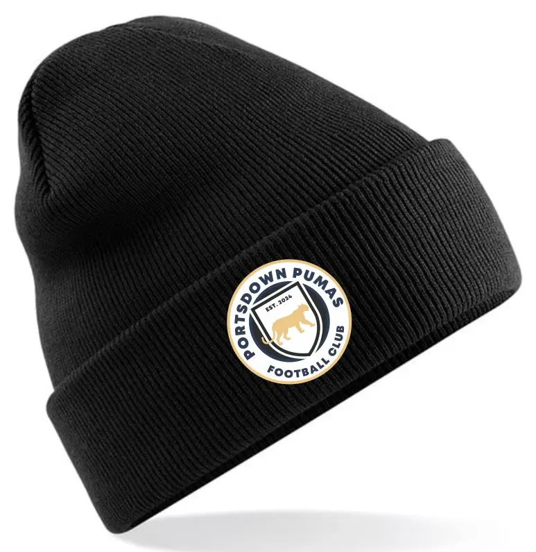 Portsdown Black Beanie.webp