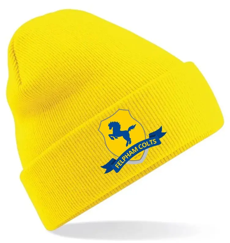 Felpham Colts Yellow Beanie.webp