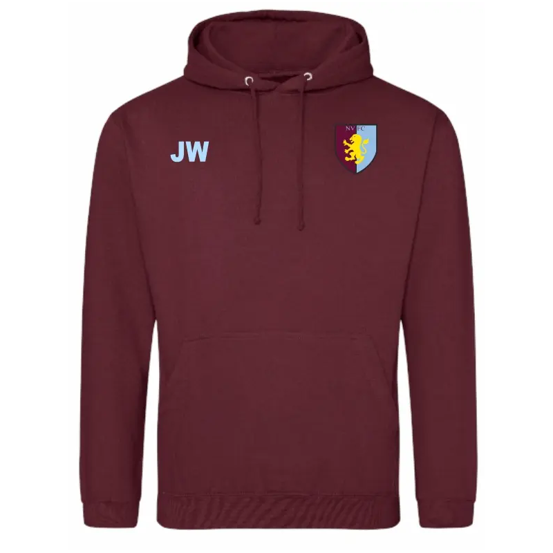 Newtown Maroon Hoodie Front.webp