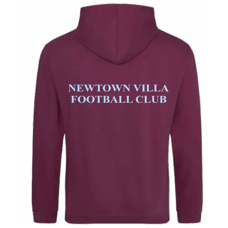 Newtown Maroon Hoodie Back.webp