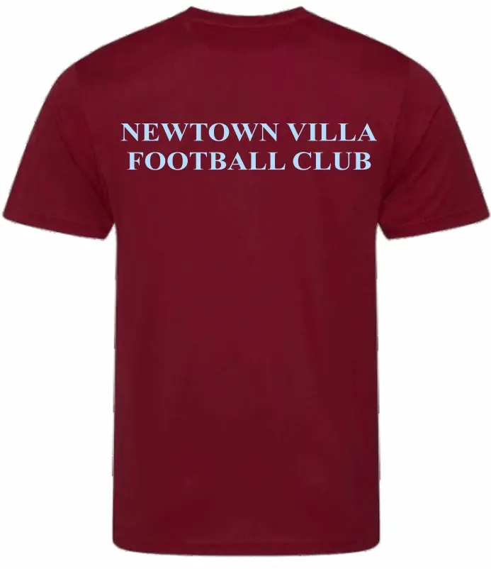 Newtown Maroon Shirt Back.webp