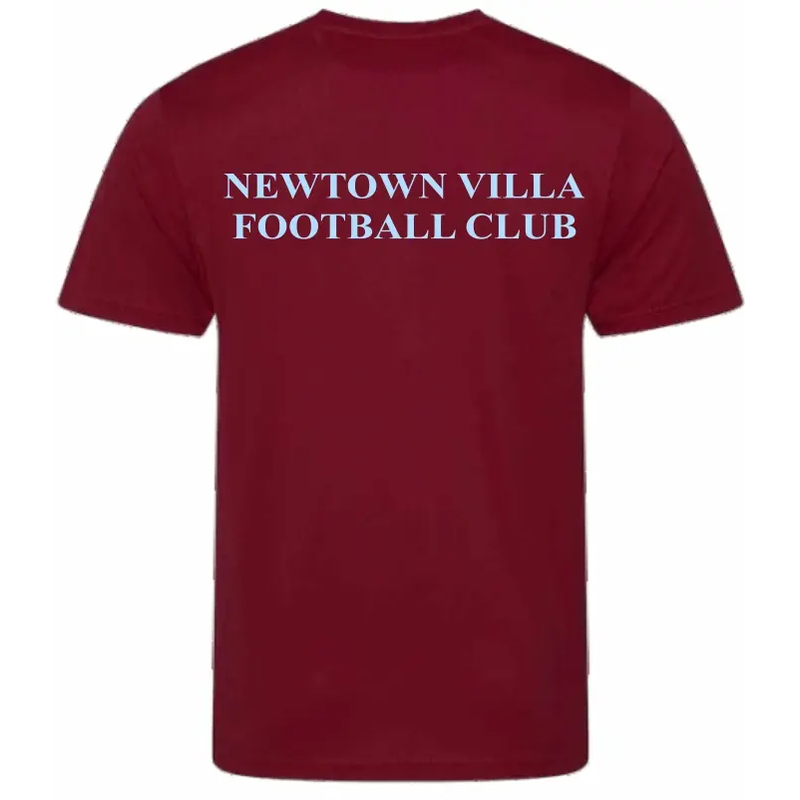 Newtown Maroon Shirt Back.webp