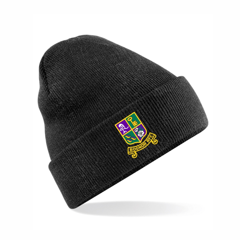 [WOO/4283] Bognor Rugby Beanie Adult (Black)