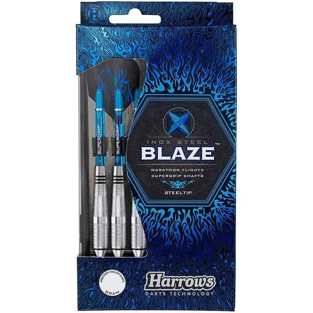 [010127001005] Harrows Blaze Inox Steel Darts (22g)