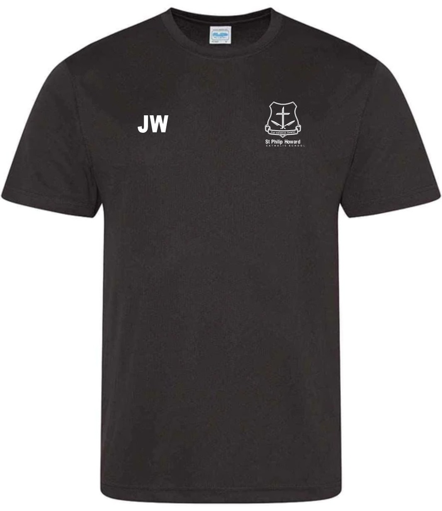 [JW - 14617] SPH Performing Arts T-Shirt (7-8 Years, Black, Initials, GCSE Dance)