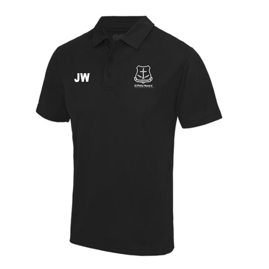 [JW - 13987] SPH Performing Arts Polo (7-8 Years, Black, Initials, GCSE Dance)