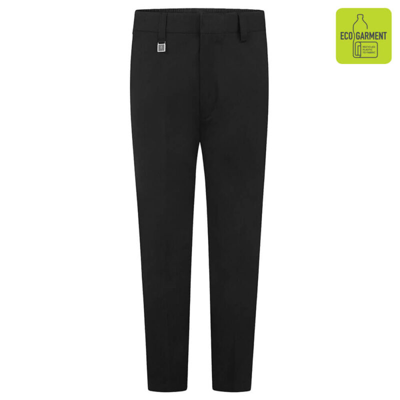 [JW - 15274] Senior Black Slim Fit Eco-Trousers (26" Waist, Longer)