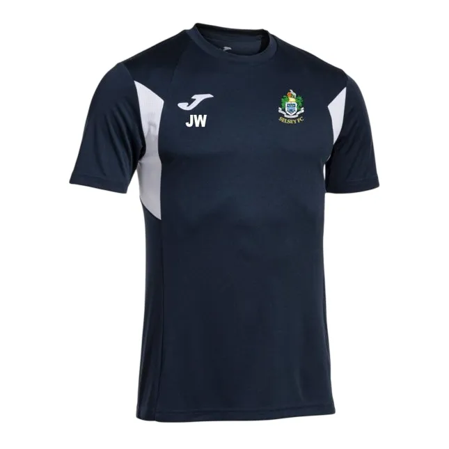 Selsey Youth FC Coaches T Shirt (S, Dark Navy/White, Initials)