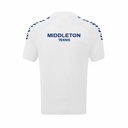 Middleton Tennis/Squash/Table Tennis Unisex Match Shirt White