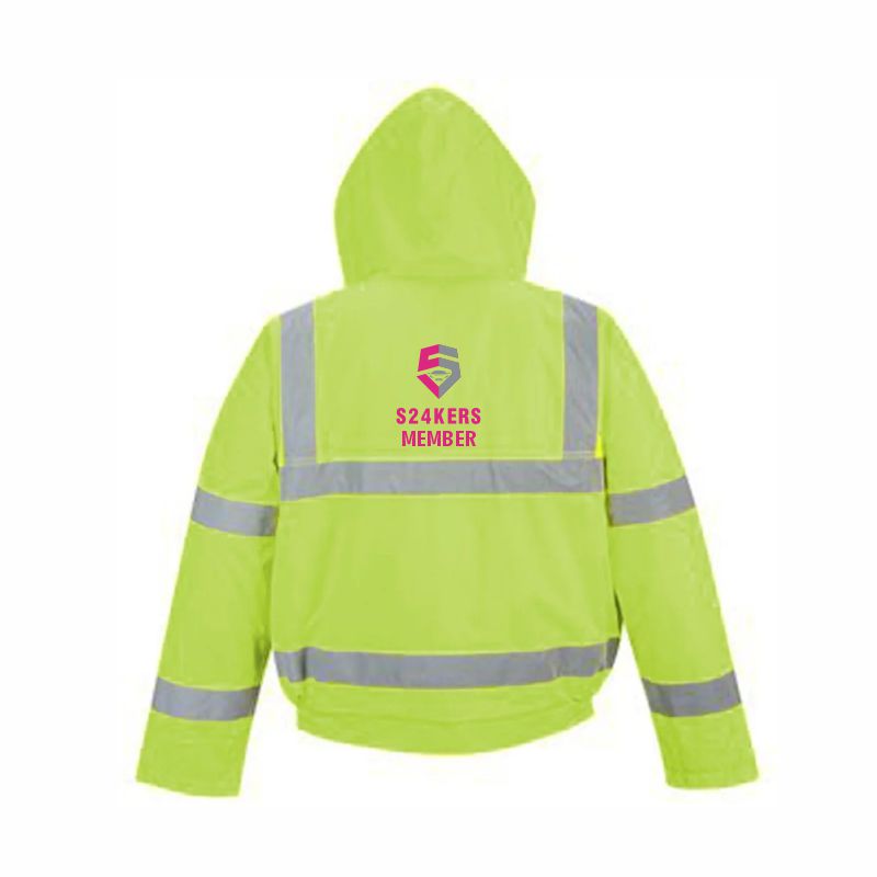S24Kers Hi Viz Bomber Jacket (XS, Pink)