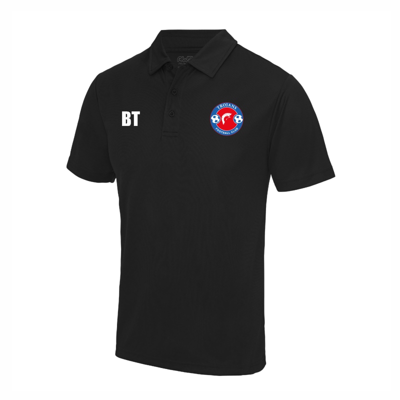 Barnham Trojans Coaches Polo (Small, Initials)